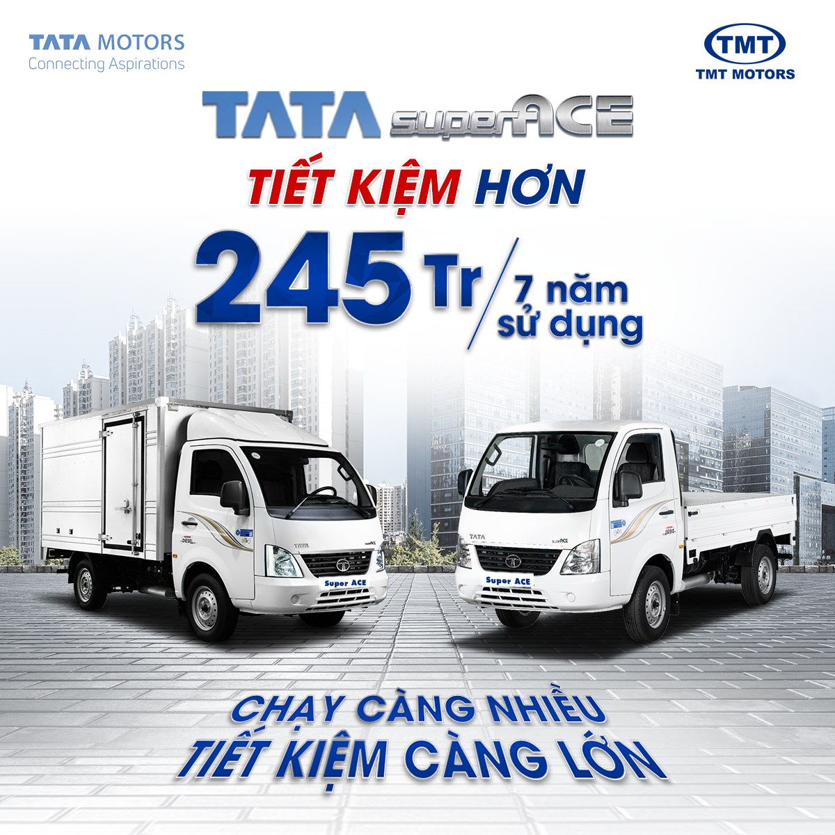 TATA superACE: Chạy càng nhiều - tiết kiệm càng lớn